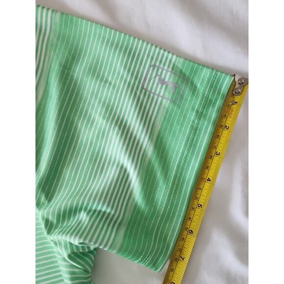 PGA Tour Pro Series Men’s Polo Shirt Size L Green Stripe Golf NWT - Picture 14 of 16